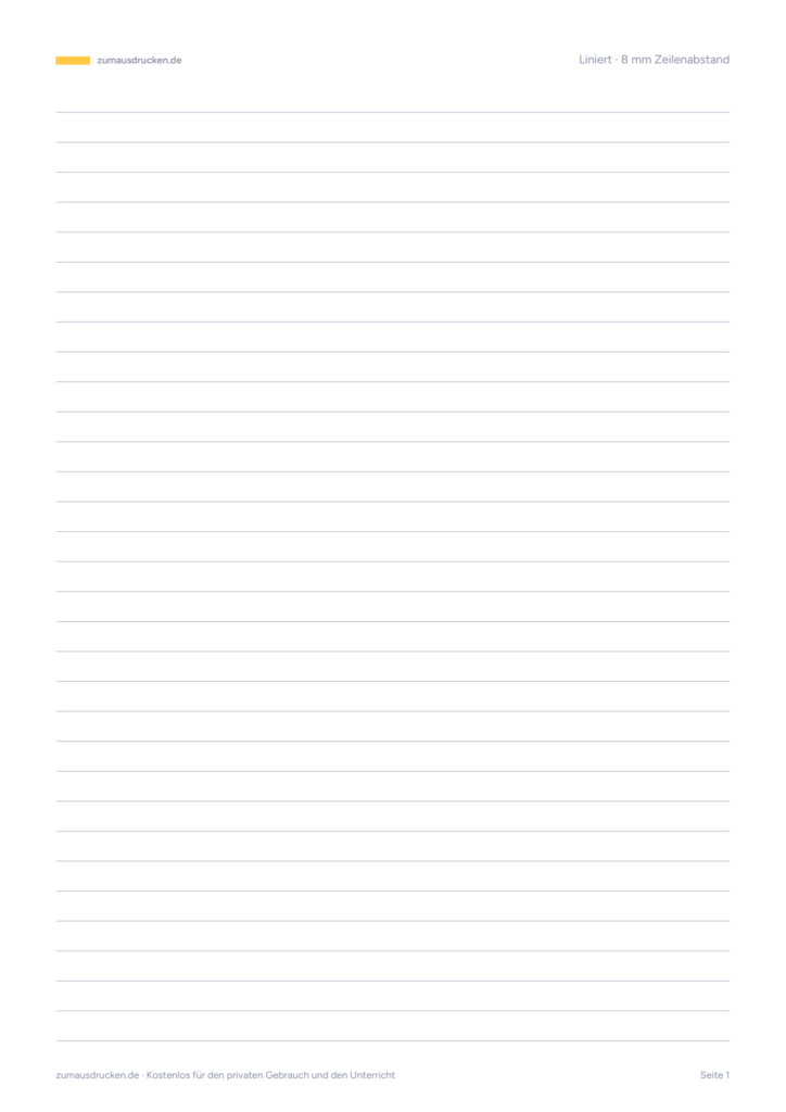 Vorschau: Linienpapier und Karopapier zum Ausdrucken